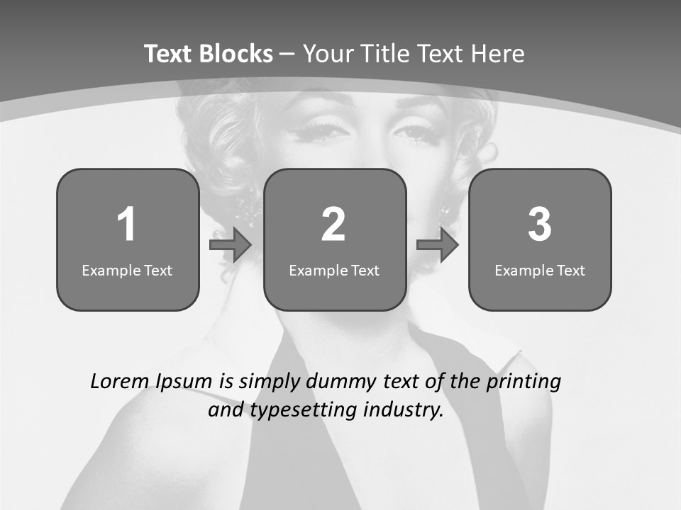 Marilyn Monroe Vintage Image PowerPoint Template