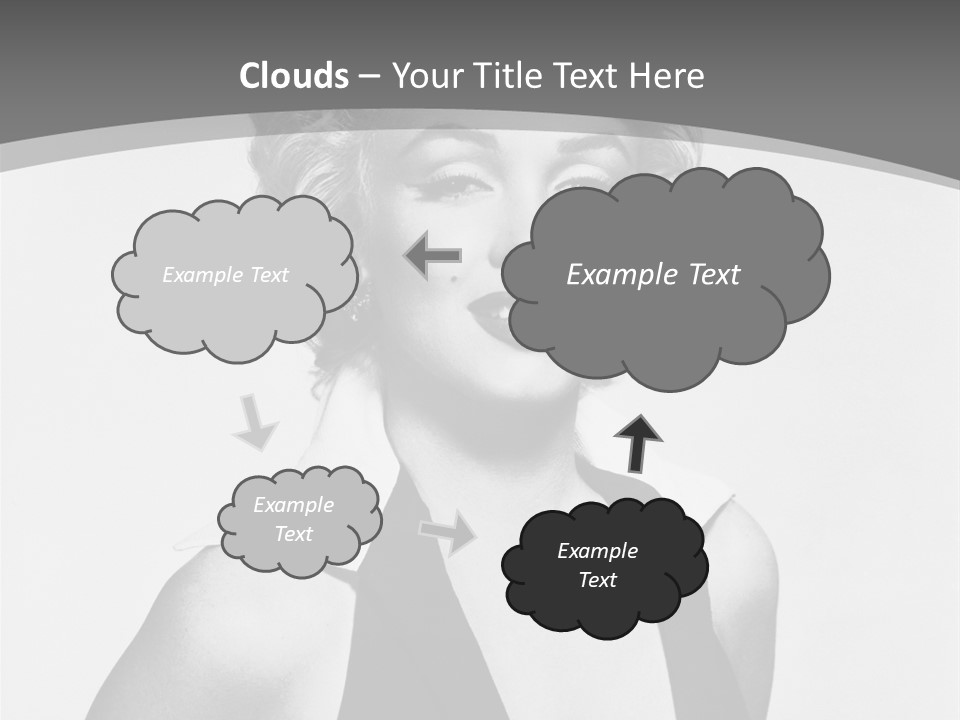 Marilyn Monroe Vintage Image PowerPoint Template