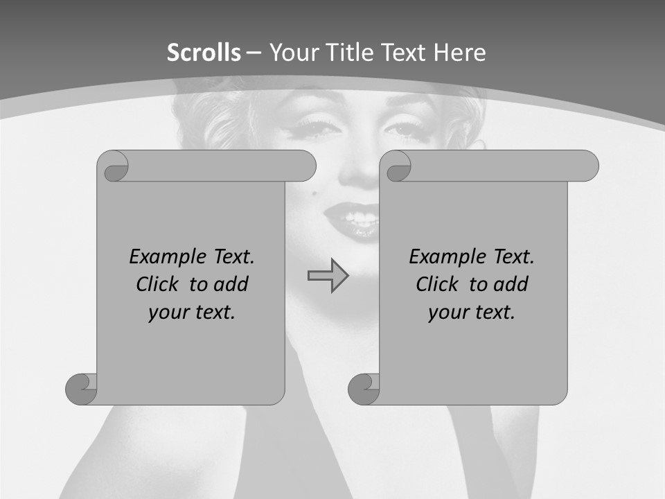 Marilyn Monroe Vintage Image PowerPoint Template