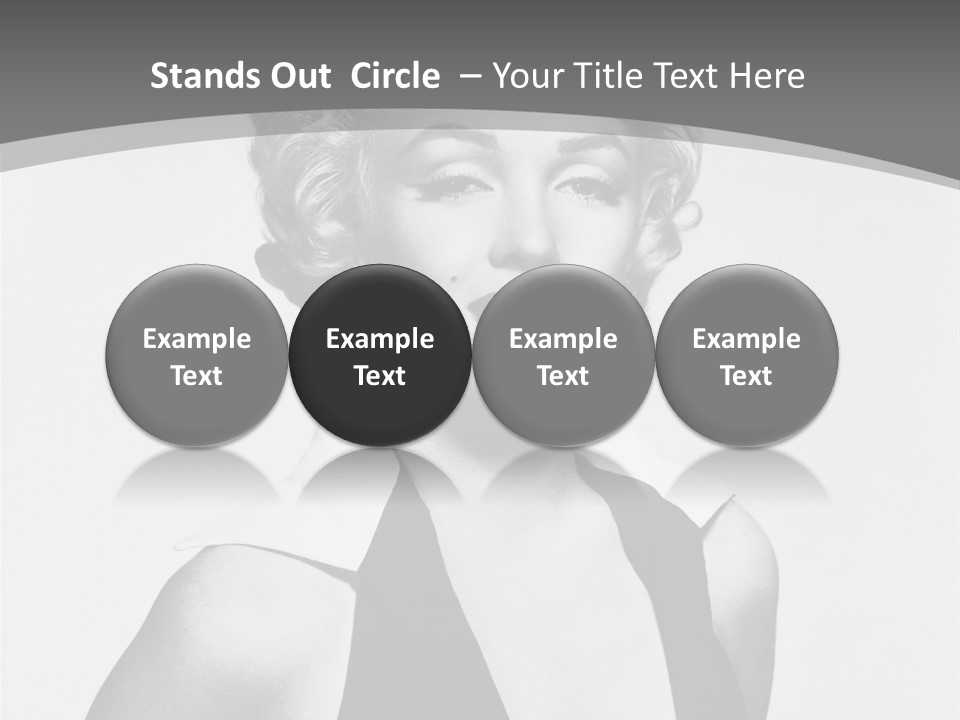 Marilyn Monroe Vintage Image PowerPoint Template