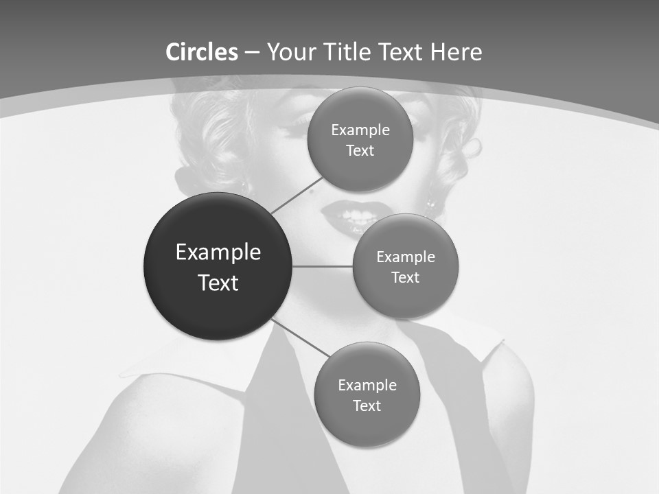 Marilyn Monroe Vintage Image PowerPoint Template