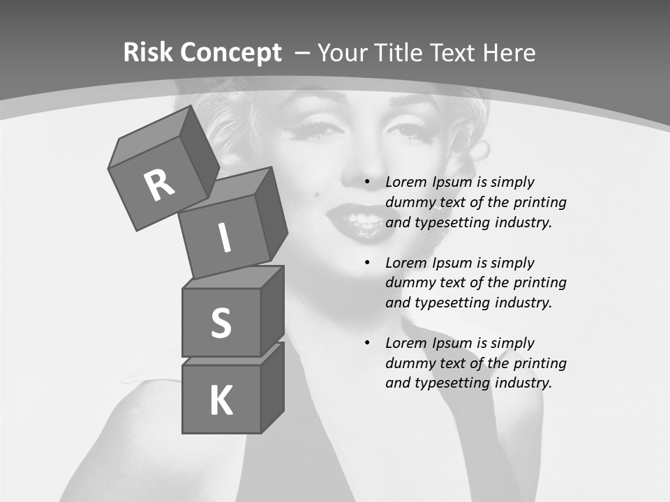 Marilyn Monroe Vintage Image PowerPoint Template