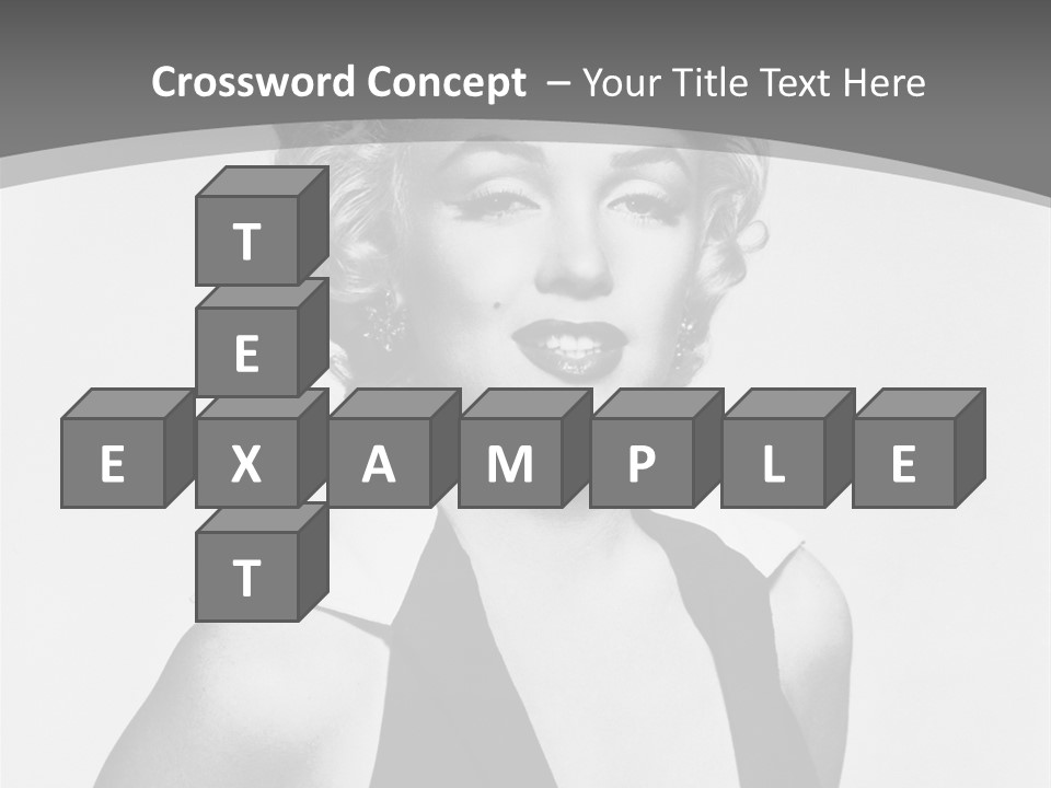 Marilyn Monroe Vintage Image PowerPoint Template