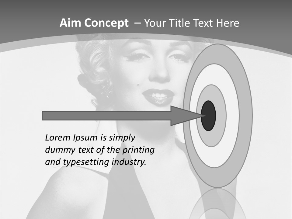 Marilyn Monroe Vintage Image PowerPoint Template