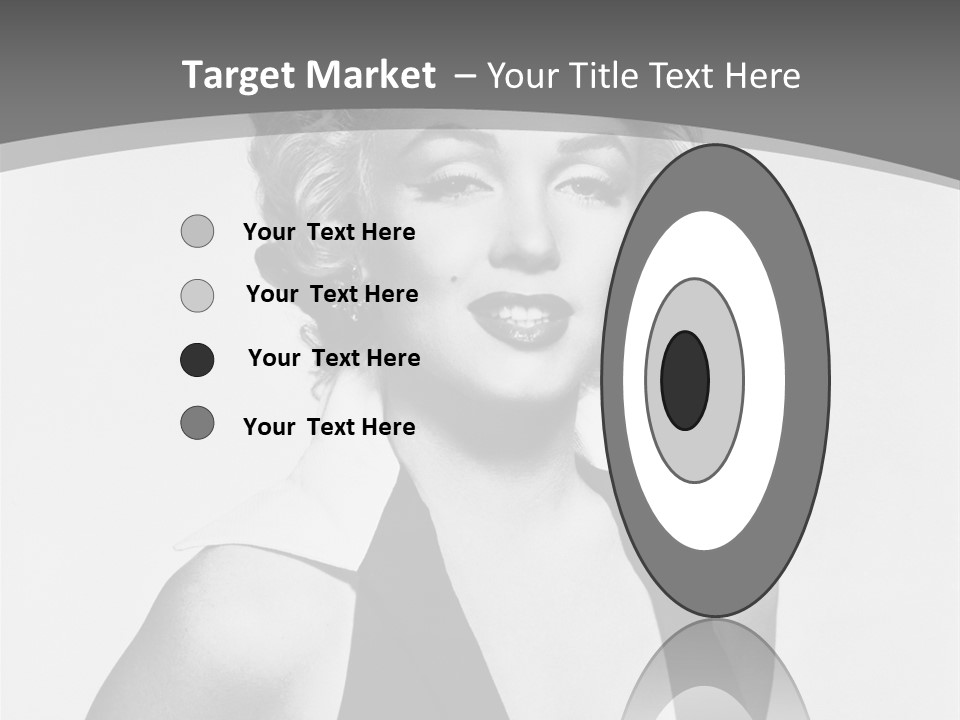 Marilyn Monroe Vintage Image PowerPoint Template