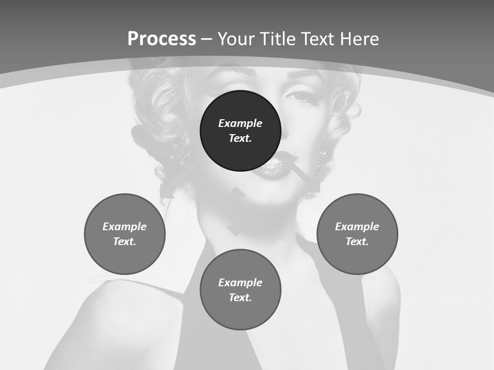 Marilyn Monroe Vintage Image PowerPoint Template
