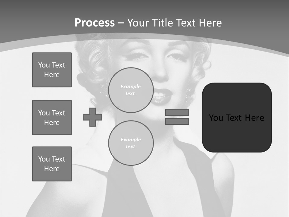 Marilyn Monroe Vintage Image PowerPoint Template