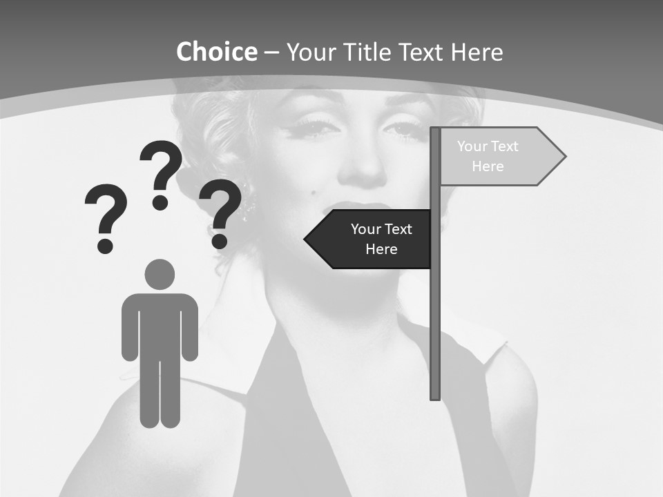 Marilyn Monroe Vintage Image PowerPoint Template