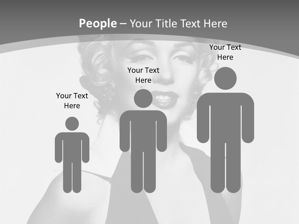 Marilyn Monroe Vintage Image PowerPoint Template