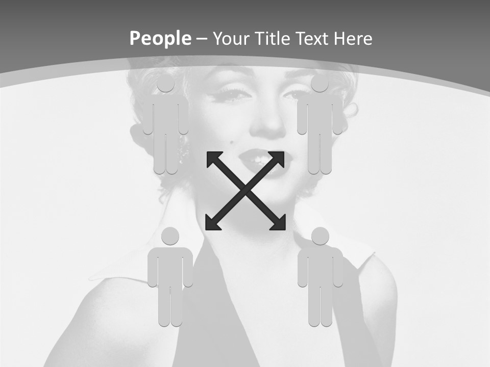 Marilyn Monroe Vintage Image PowerPoint Template