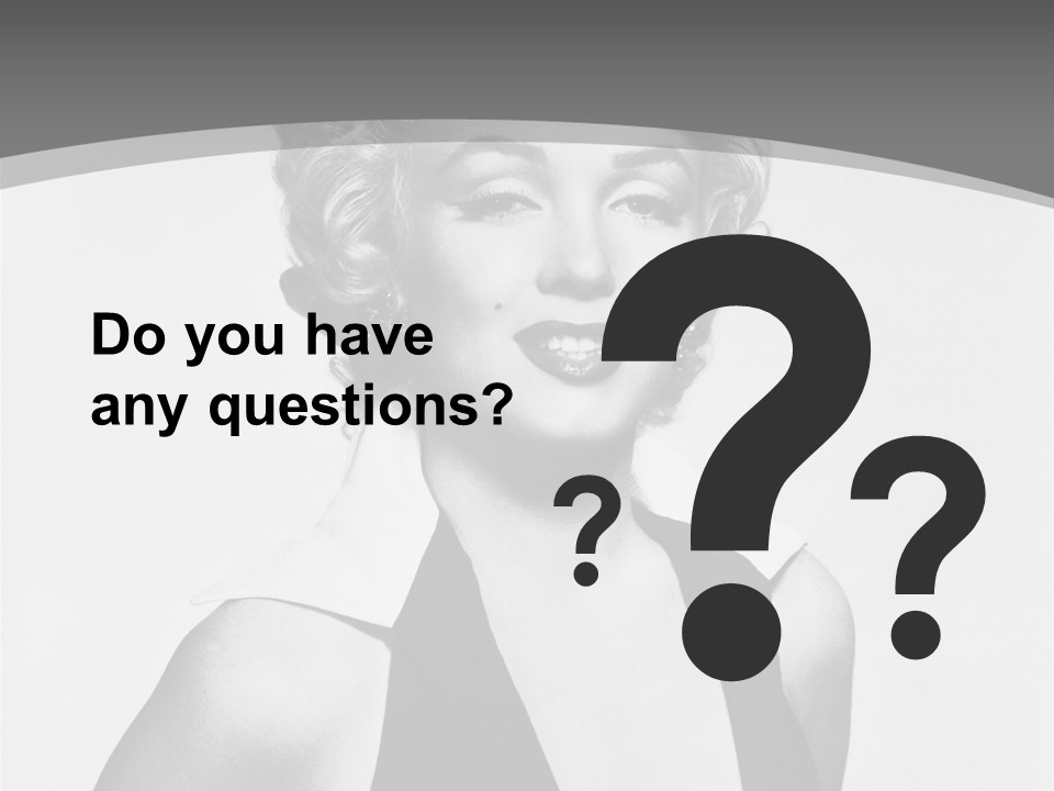 Marilyn Monroe Vintage Image PowerPoint Template