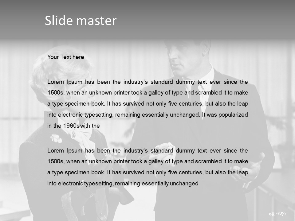 Film Actors 20 Th Century PowerPoint Template