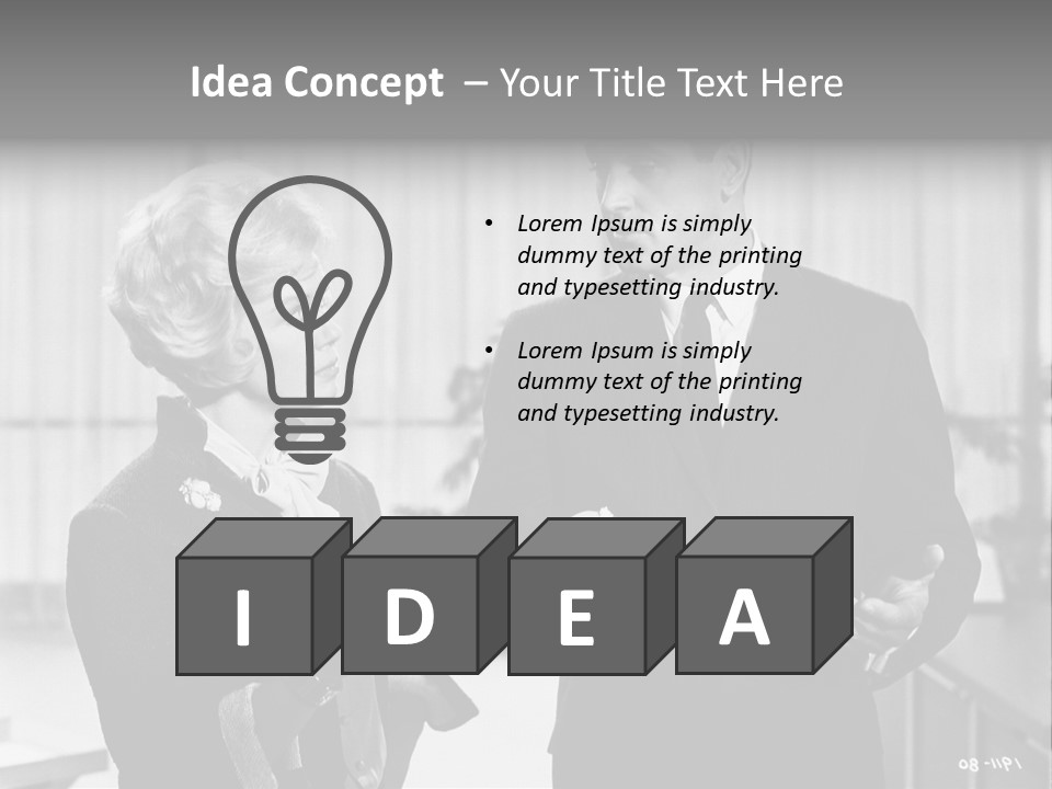 Film Actors 20 Th Century PowerPoint Template