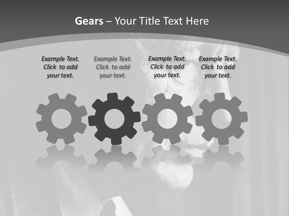 With Sadness In His Eyes PowerPoint Template