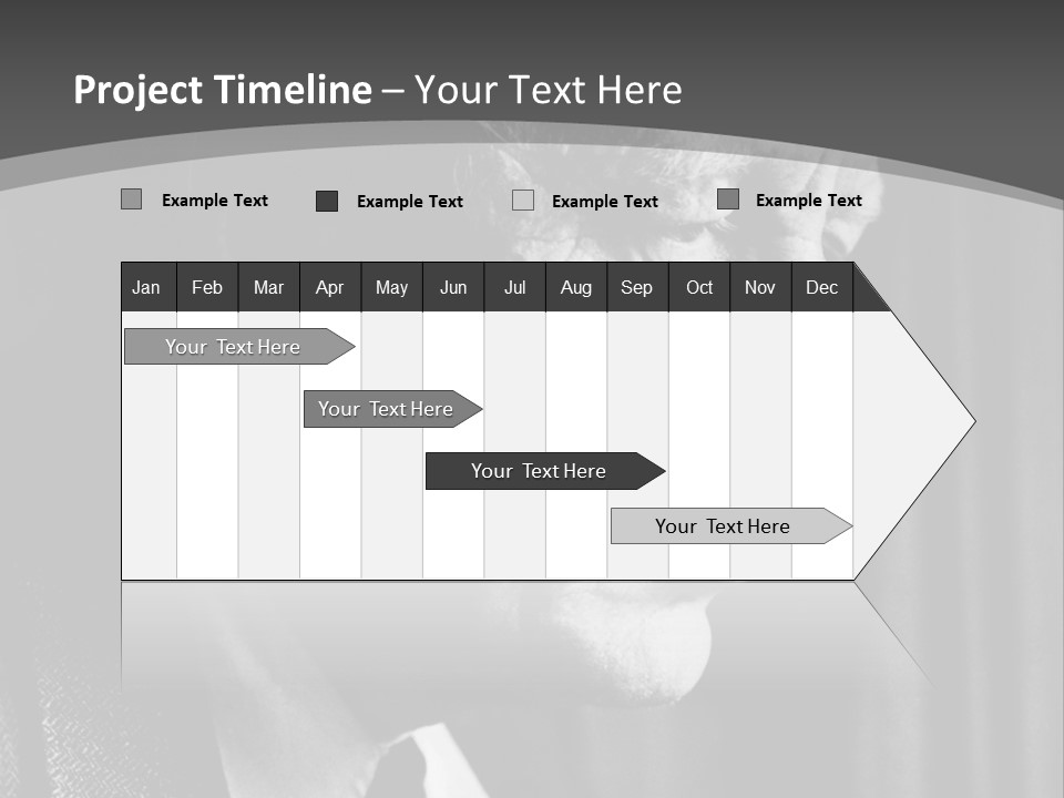 With Sadness In His Eyes PowerPoint Template