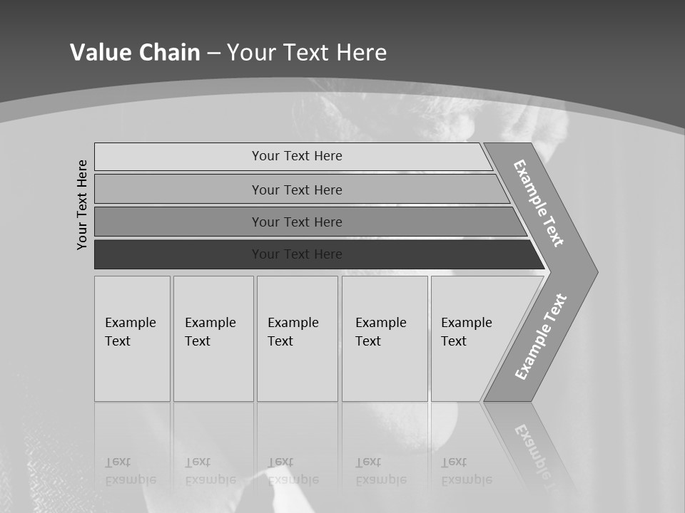 With Sadness In His Eyes PowerPoint Template
