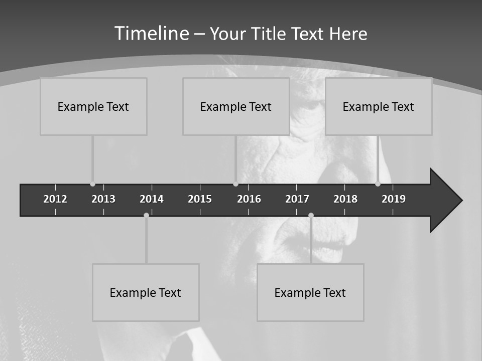 With Sadness In His Eyes PowerPoint Template