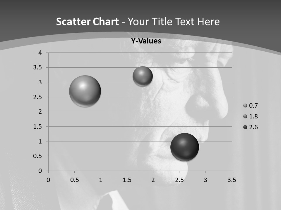 With Sadness In His Eyes PowerPoint Template