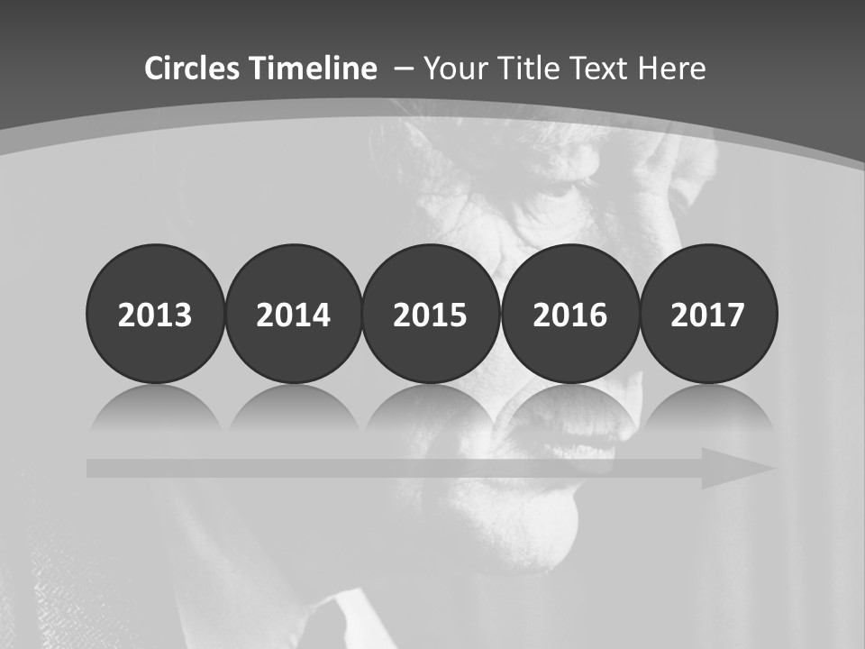 With Sadness In His Eyes PowerPoint Template