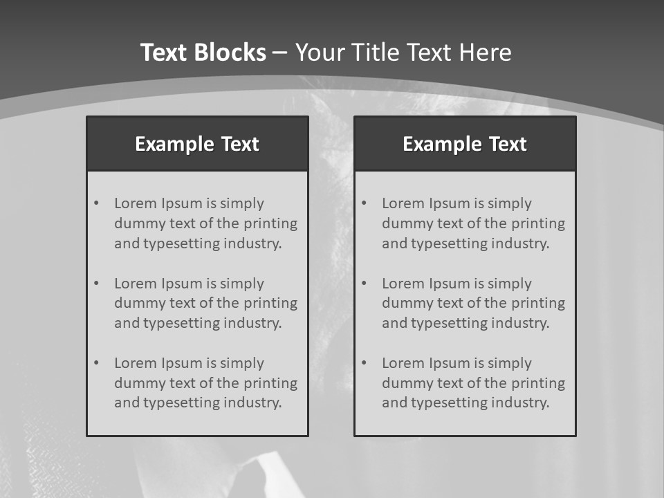 With Sadness In His Eyes PowerPoint Template