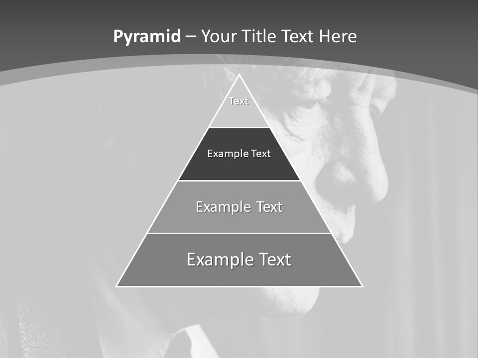 With Sadness In His Eyes PowerPoint Template