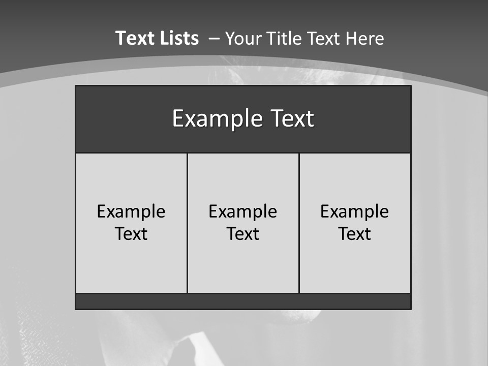 With Sadness In His Eyes PowerPoint Template