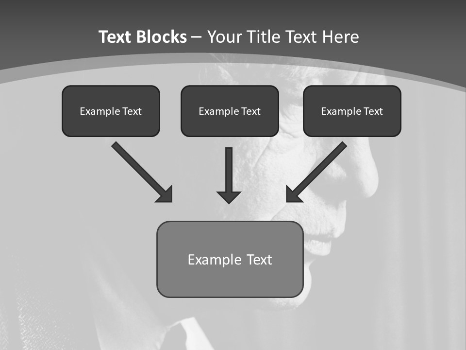 With Sadness In His Eyes PowerPoint Template