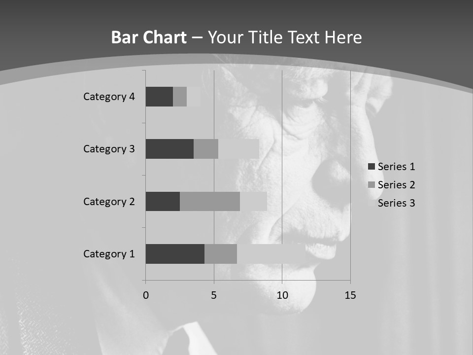 With Sadness In His Eyes PowerPoint Template