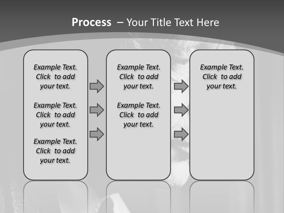 With Sadness In His Eyes PowerPoint Template