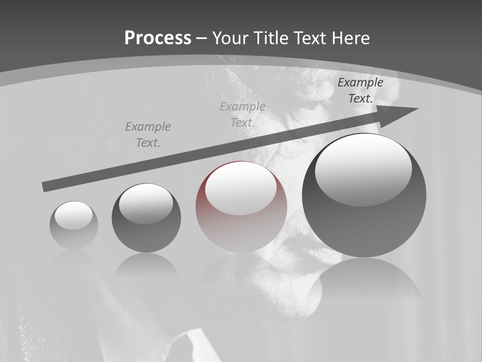 With Sadness In His Eyes PowerPoint Template