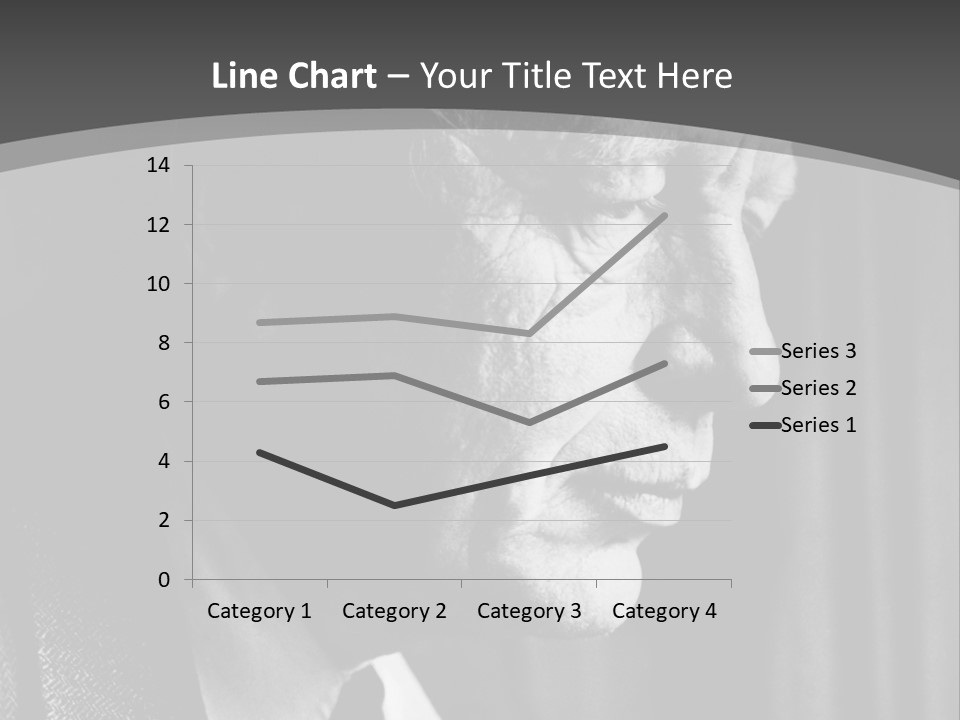 With Sadness In His Eyes PowerPoint Template
