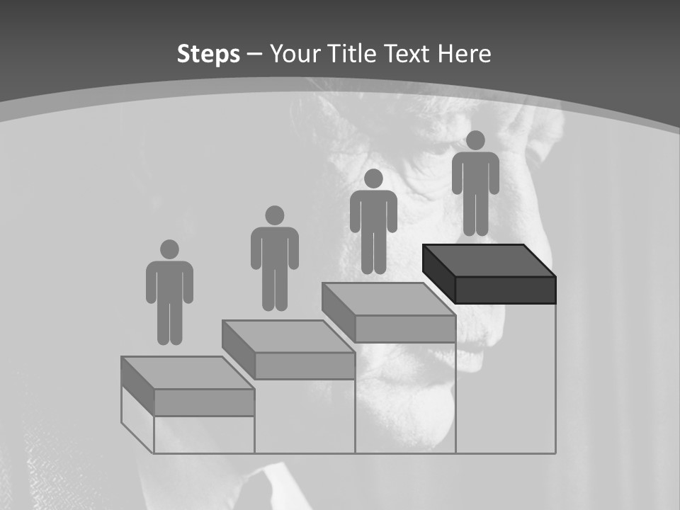 With Sadness In His Eyes PowerPoint Template