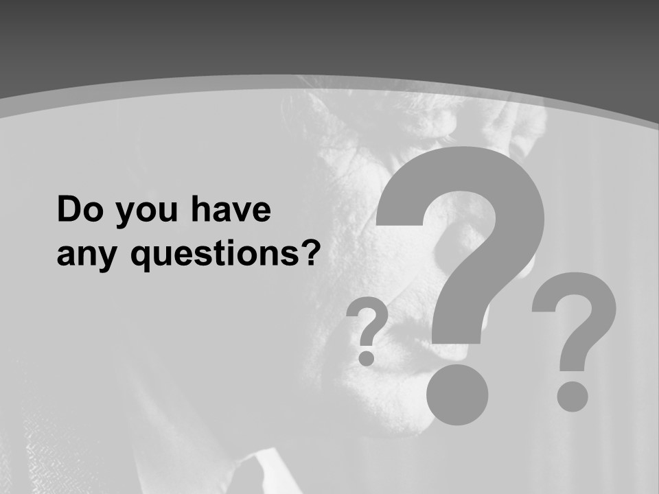 With Sadness In His Eyes PowerPoint Template