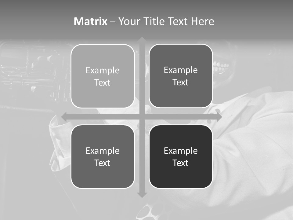 Black Saxophonist PowerPoint Template