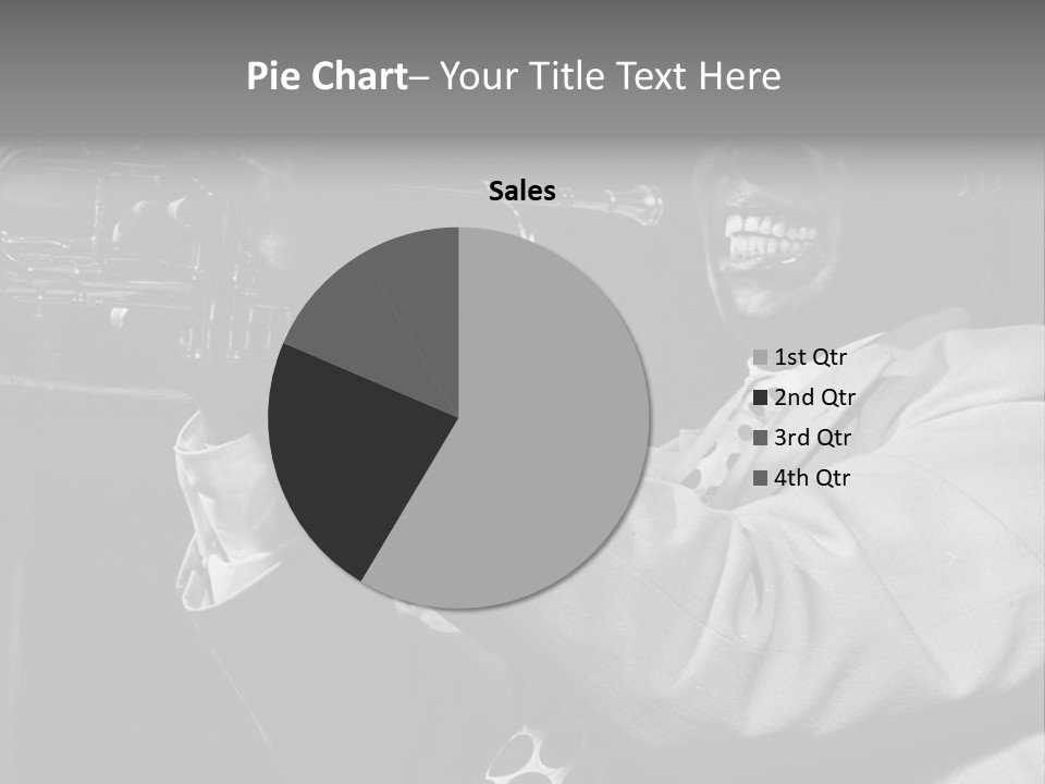 Black Saxophonist PowerPoint Template