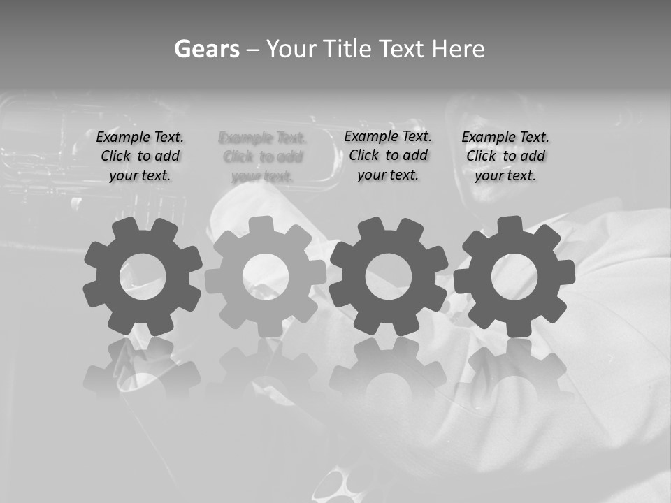 Black Saxophonist PowerPoint Template