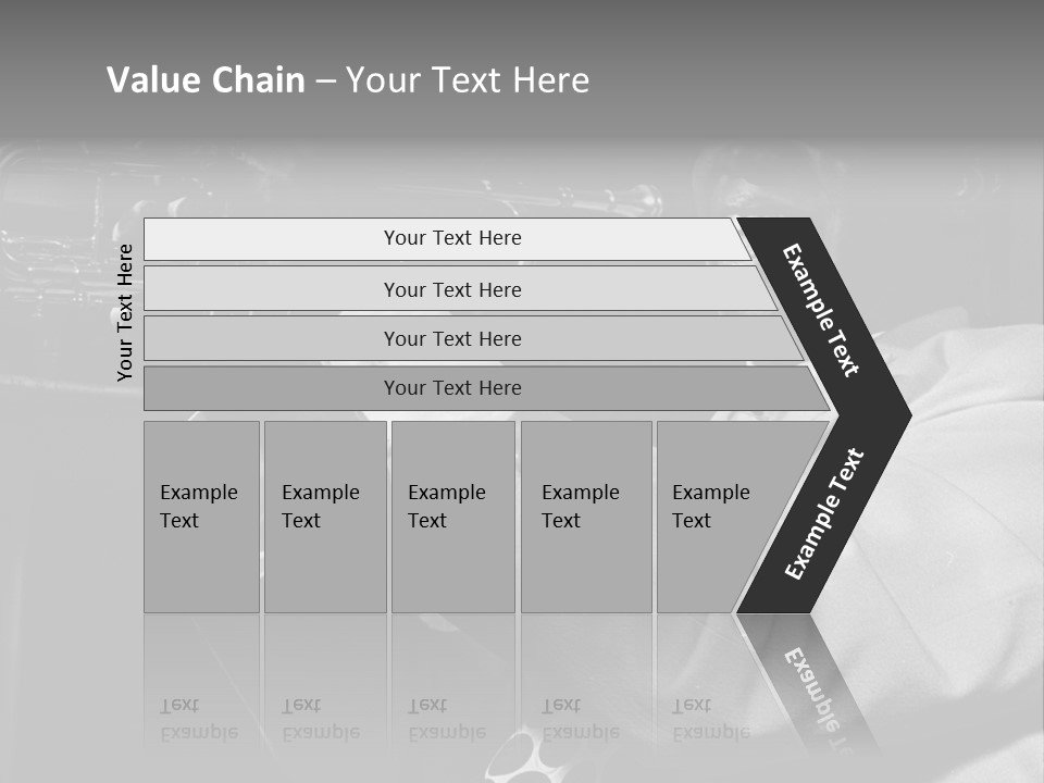 Black Saxophonist PowerPoint Template