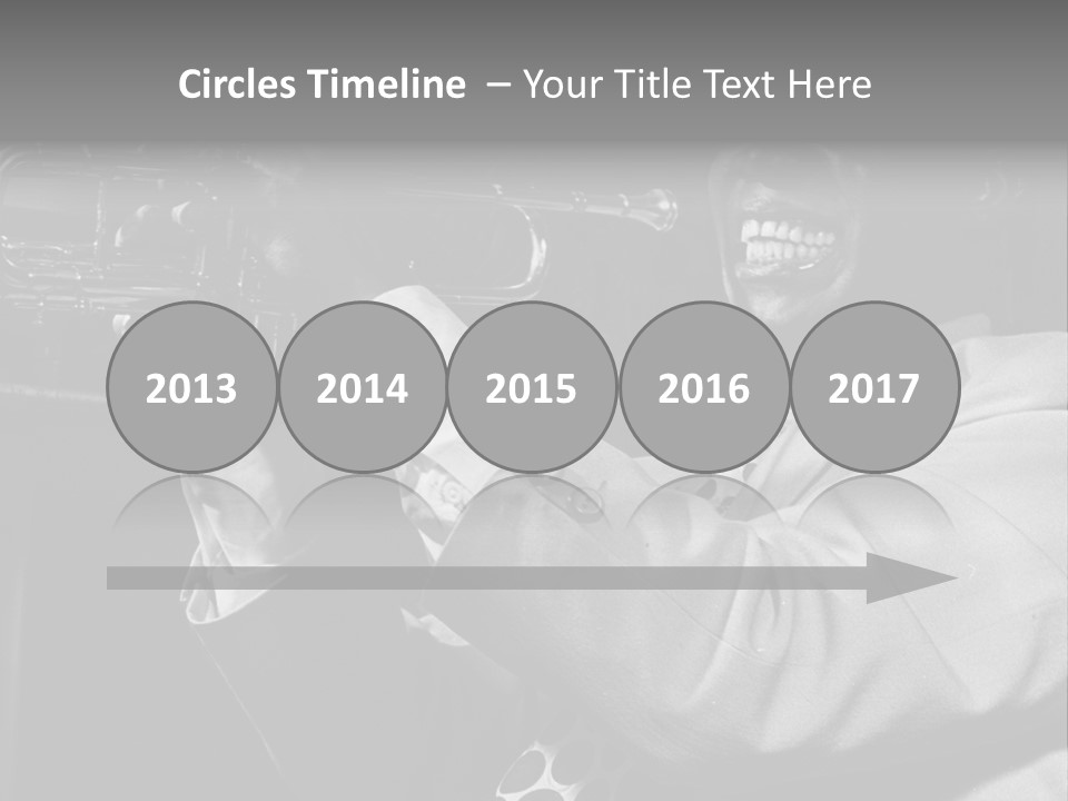 Black Saxophonist PowerPoint Template