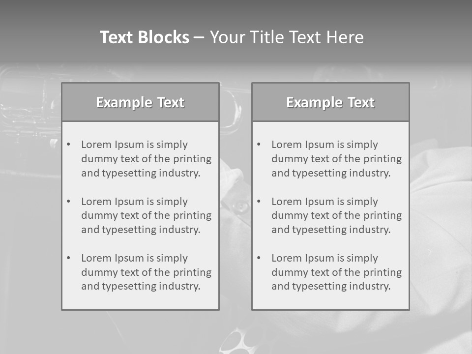 Black Saxophonist PowerPoint Template