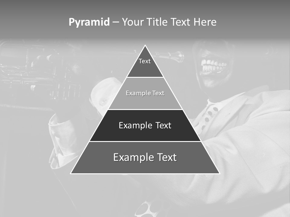 Black Saxophonist PowerPoint Template