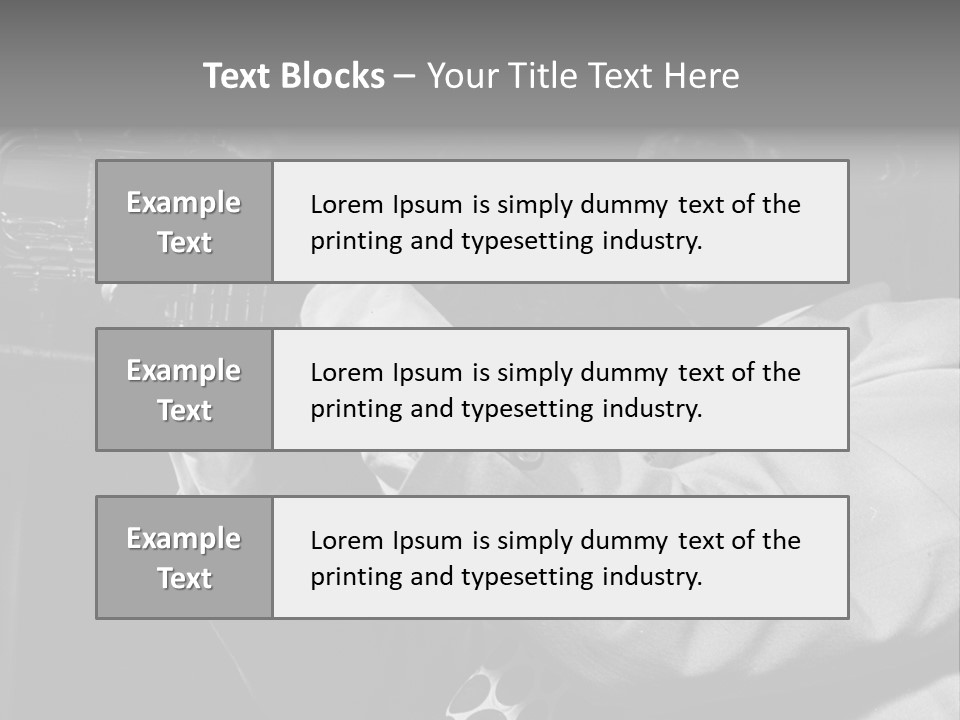 Black Saxophonist PowerPoint Template