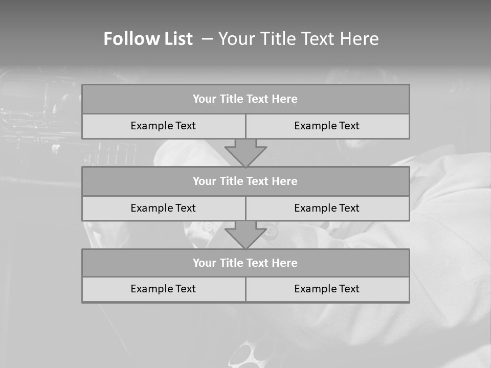 Black Saxophonist PowerPoint Template