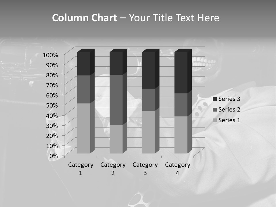 Black Saxophonist PowerPoint Template