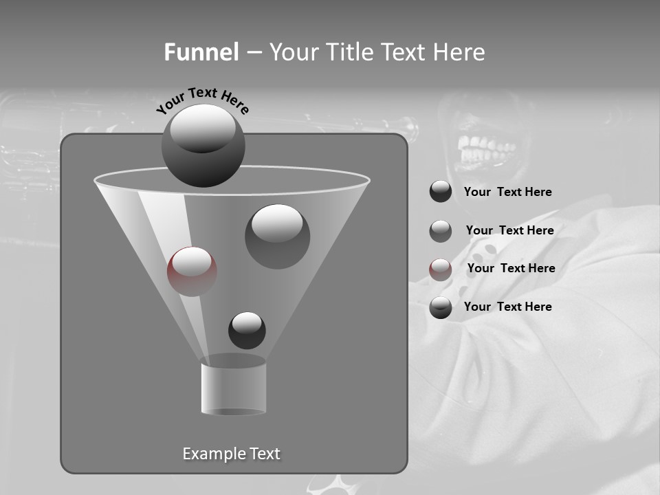 Black Saxophonist PowerPoint Template