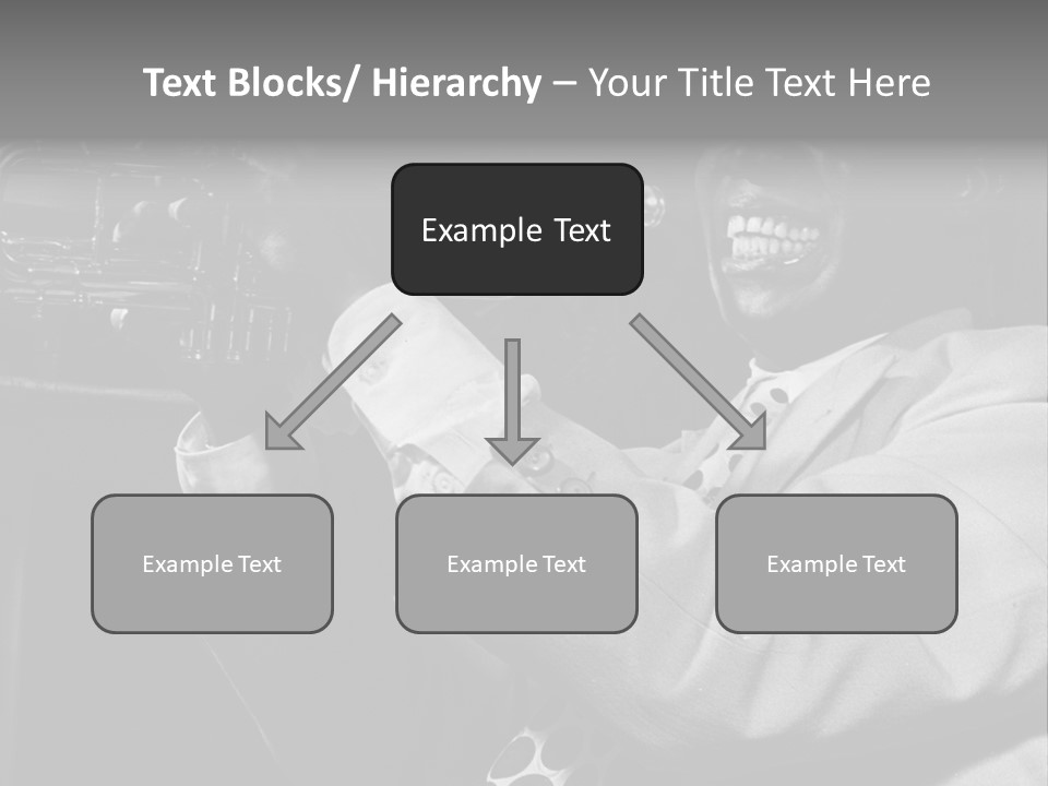 Black Saxophonist PowerPoint Template