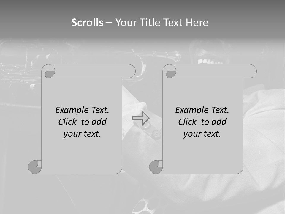Black Saxophonist PowerPoint Template