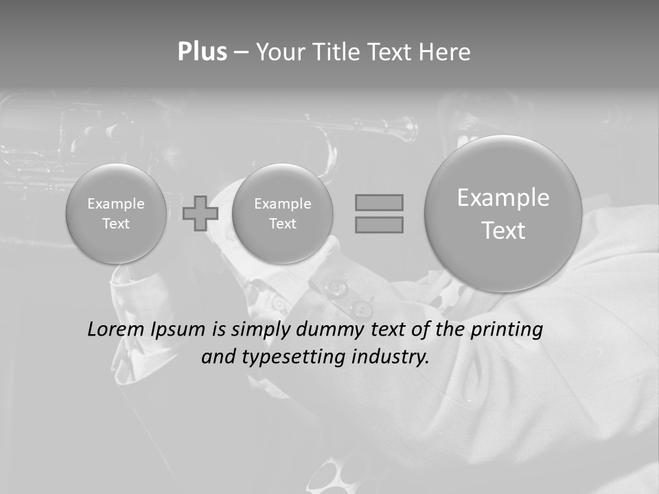 Black Saxophonist PowerPoint Template