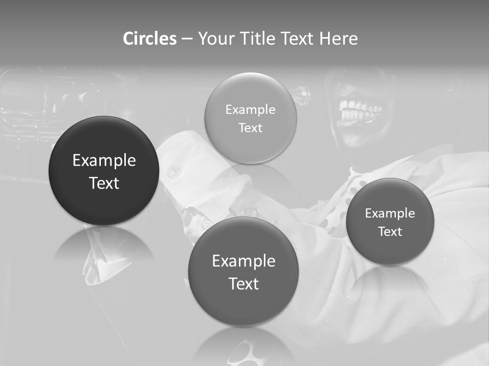 Black Saxophonist PowerPoint Template