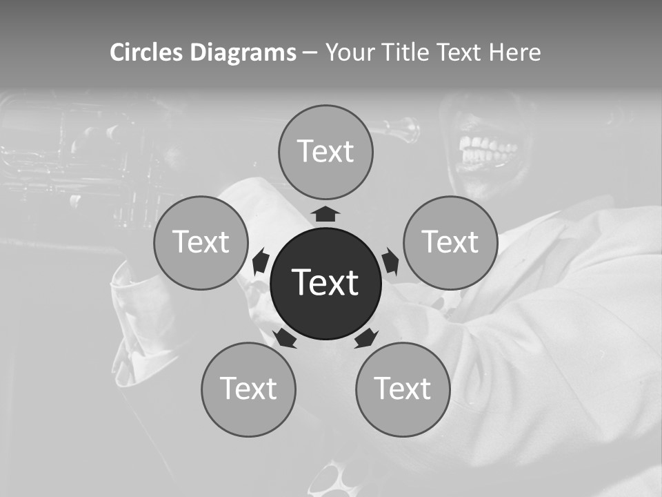 Black Saxophonist PowerPoint Template