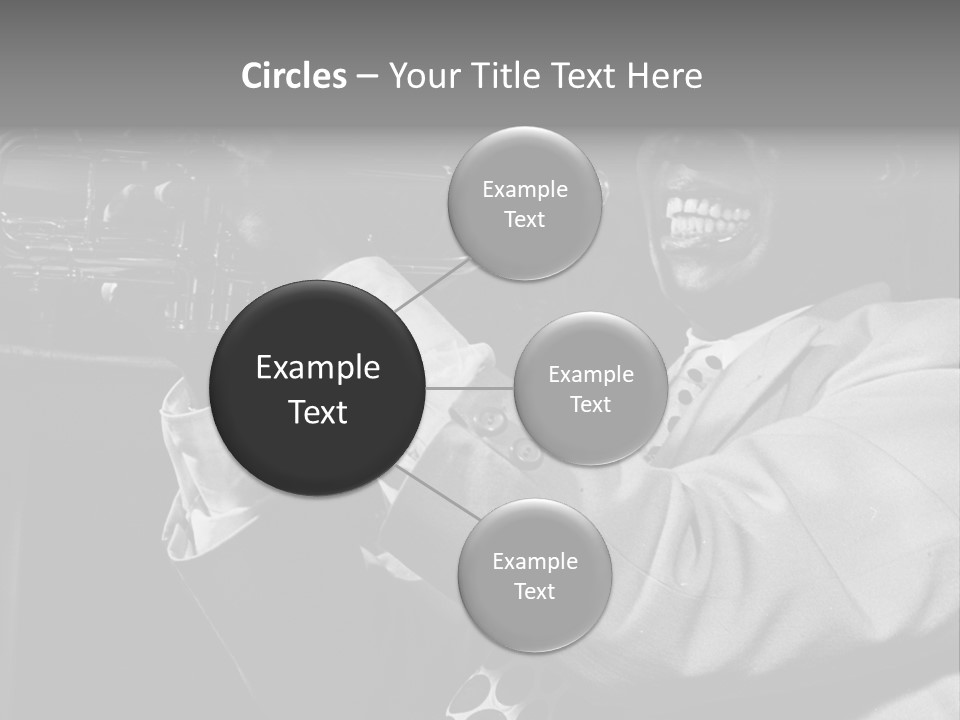 Black Saxophonist PowerPoint Template